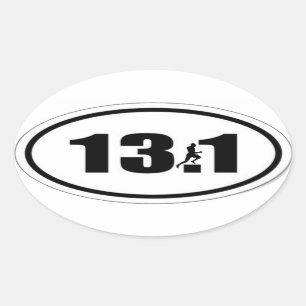 13,1 Sticker with Runner