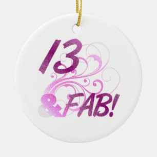 13 And Fabulous Birthday Ceramic Ornament