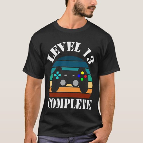 13 anniversaire 13 ans Gamer Level 13 Complete T_Shirt