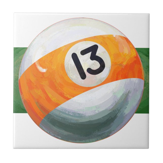 13 Ball Ceramic Tile (Front)