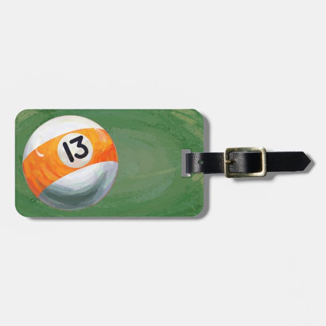 13 Ball Luggage Tag (Front Horizontal)