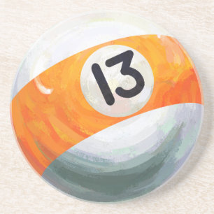 13 Ball Sandstone Coaster