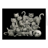 13 Black Cats Lucky Card (Front Horizontal)