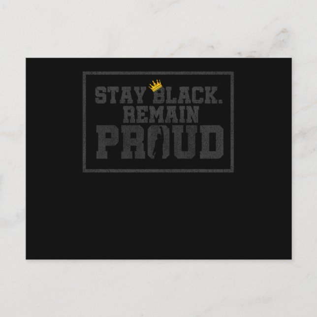 13 Black History Month African American Black Prid Announcement Postcard (Front)