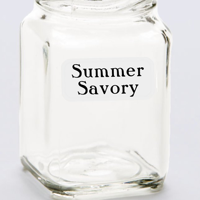 13 Editable Transparent Herb Names for Spice Jars Sticker (Creator Uploaded)