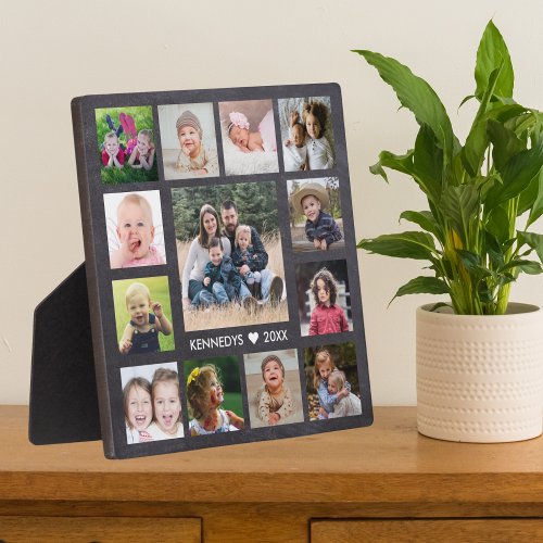 13 Family Photo Collage Create Your Own Chalkboard Plaque