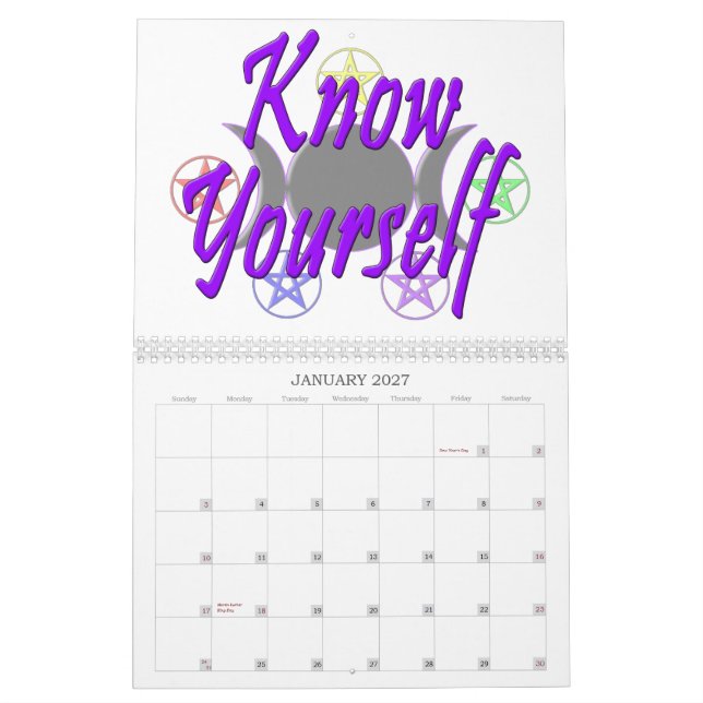 13 Goals & Wiccan Wisdom Calendar (Jan 2027)