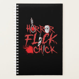 13.Horror Movie Horror Flick Chick Knife Hockey Ma Planner