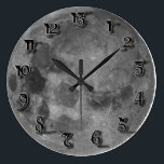 13 Hour clock<br><div class="desc">Watch your friends try to tell the time on this clock! Cool ancient skull superimposed over a full moon... A must have for any spooky household!</div>