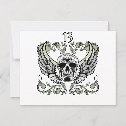 13 Hour Skull Clock Pattern (Front)