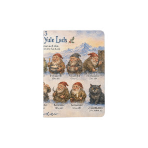 13 Icelandic Yule Lads Christmas in Iceland Passport Holder