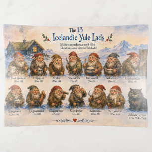 13 Icelandic Yule Lads Christmas in Iceland Trinket Tray