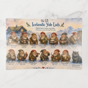 13 Icelandic Yule Lads Christmas in Iceland Trinket Tray