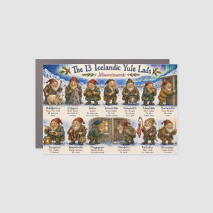 13 Icelandic Yule Lads Christmas reykjavik Car Magnet