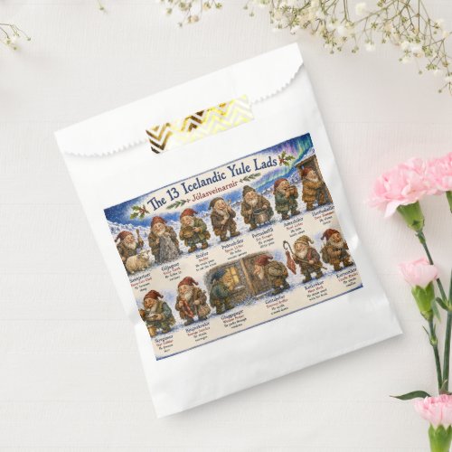 13 Icelandic Yule Lads Christmas reykjavik Favor Bag