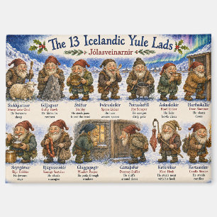 13 Icelandic Yule Lads Christmas reykjavik Magnet