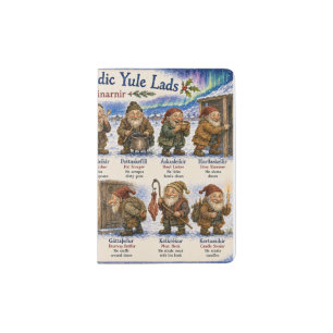 13 Icelandic Yule Lads Christmas reykjavik Passport Holder