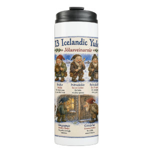13 Icelandic Yule Lads Christmas reykjavik Thermal Tumbler
