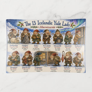13 Icelandic Yule Lads Christmas reykjavik Trinket Tray