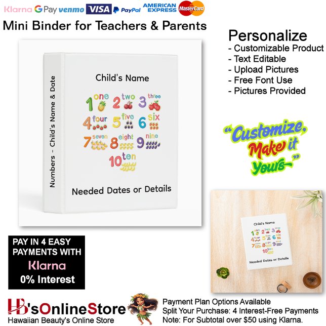 13 Learn Numbers Add Child's Name Date Teacher Mini Binder (13 Learn Numbers Add Child's Name Date Info Teacher Mini Binder.)