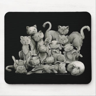 13 Lucky Black Cats Mousepad