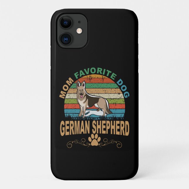 13 Mom Favorite Dog German Shepherd Case-Mate iPhone Case (Back)