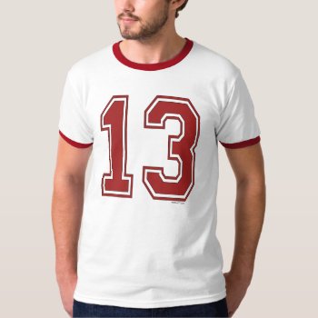 13 Number T-shirt by Method77 at Zazzle