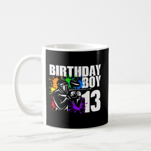 13 Paintball Party 13Th For Coffee Mug