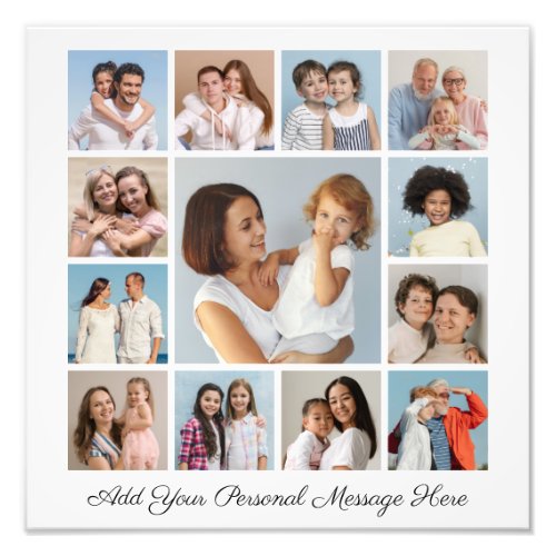 13 Photo Collage Add A Greeting Photo Enlargement