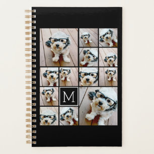 13 Photo Collage Monogram black - Can Edit Color Planner