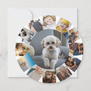 13 Photo Collage Personalized Holiday Card