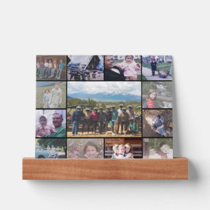 13 Photo Collage with Large Center Picture - Black Ledge