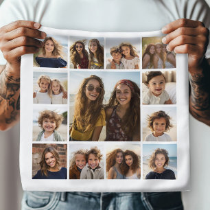 13 Photo Instagram Collage with White Background Bandana