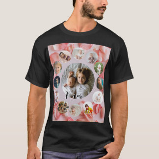 13 Photos collage Personalized Name rosy T-Shirt