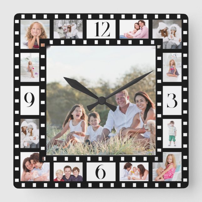 13 Portrait Timeless Family Treasures Wall Clock (Front)