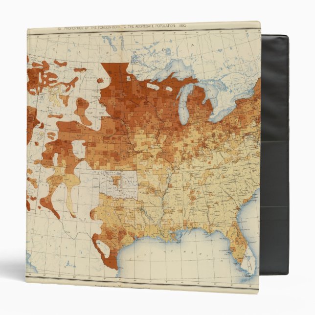 13 Proportion foreignborn 1890 3 Ring Binder (Front/Inside)