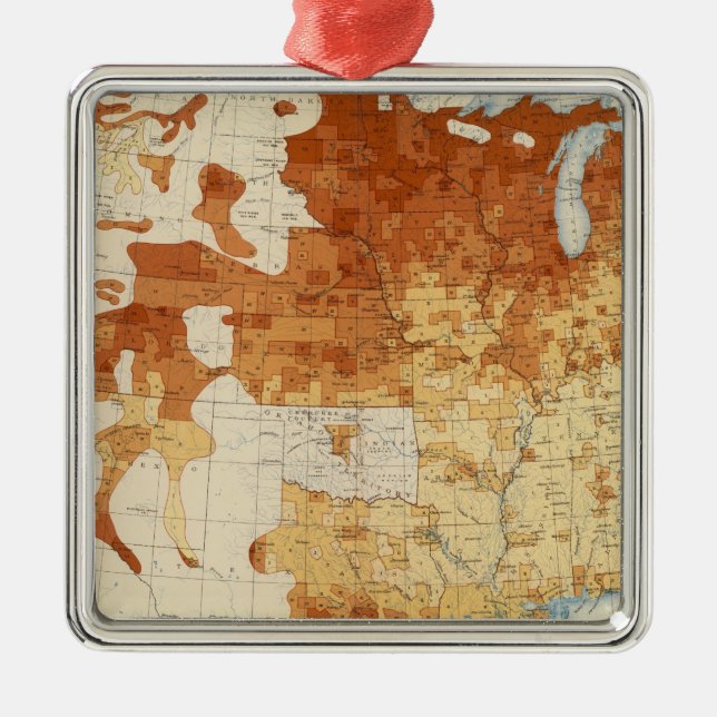 13 Proportion foreignborn 1890 Metal Ornament (Front)