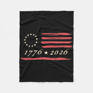 13-star Betsy Ross American Us Flag 4th Of July Di Fleece Blanket
