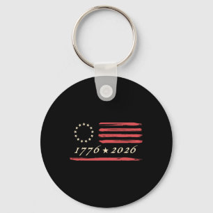 13-star Betsy Ross American Us Flag 4th Of July Di Keychain