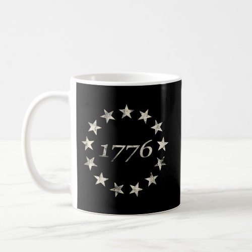 13 Star Flag Betsy Ross Distressed American Flag 1 Coffee Mug