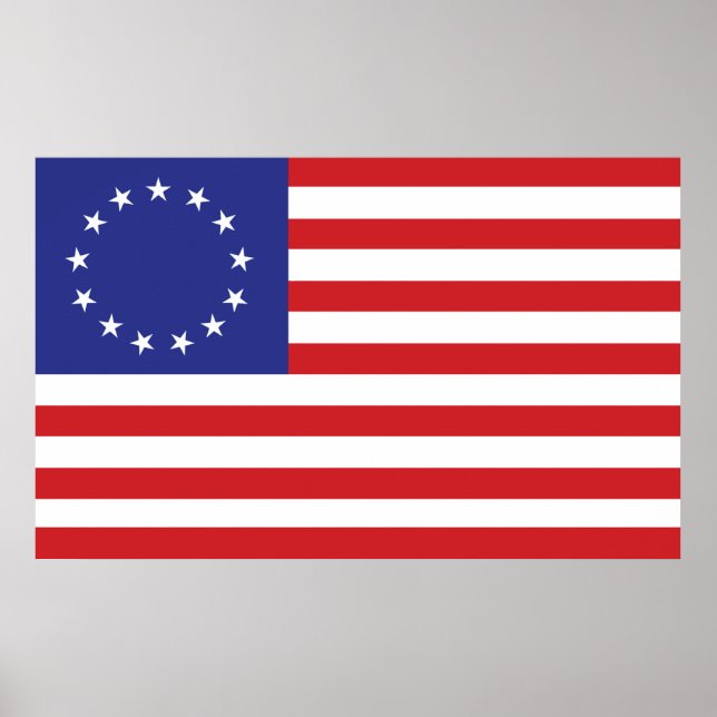 13-Star U.S. Flag Poster (Front)