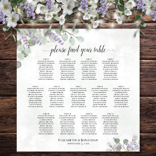 Seating Chart Wedding Sign  Wedding Decor – Miracle Prints