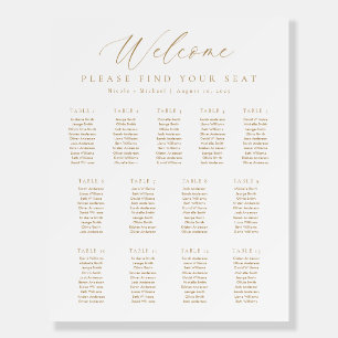 13 Tables Welcome Seating Chart Foam Board
