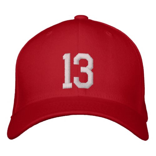 13 Thirteen Embroidered Baseball Hat