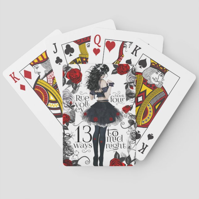 13 Ways to Midnight (book #4) playing cards. Poker Cards (Back)