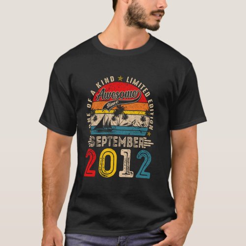 13 Year Old Awesome September 2012 Vintage 13th Bi T-Shirt