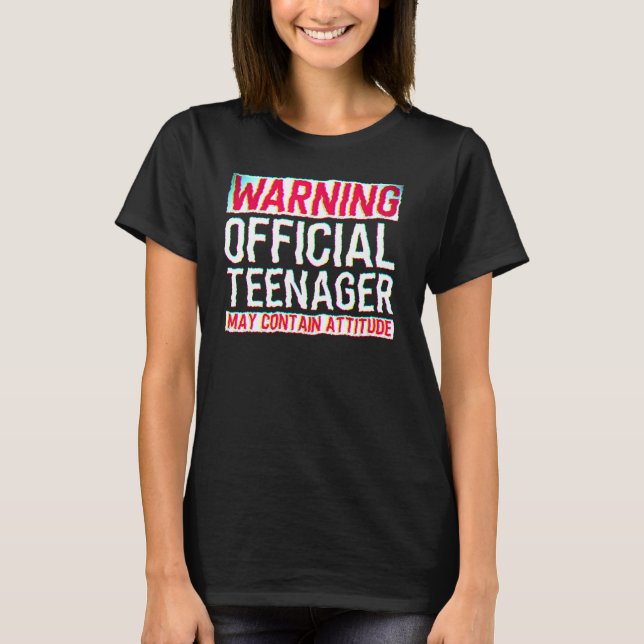 13 Year Old Boy Girls 13th Birthday Official Teena T-Shirt (Front)