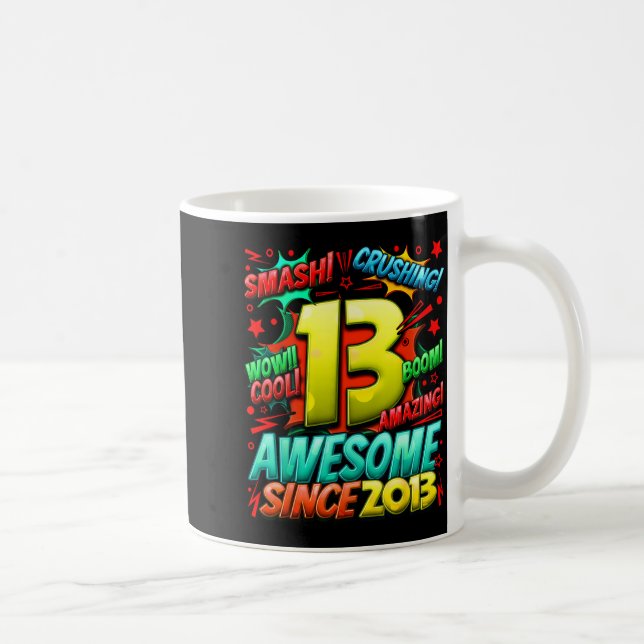 13 Year Old For Boys 13th Birthday Boy 13 Year Old Coffee Mug (Right)