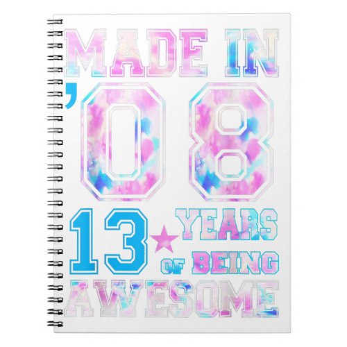 13 Year Old Girl Gifts For 13th Birthday Gift Born Notebook