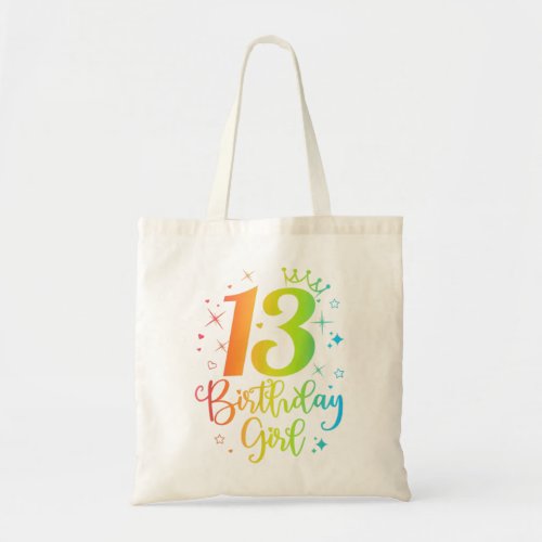 13 Year Old Girls Gifts For 13th Birthday Girl Kid Tote Bag